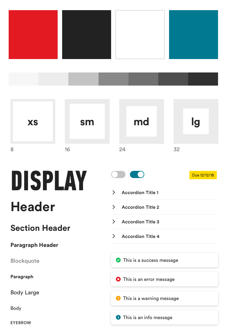 General Assembly: Cog Design System